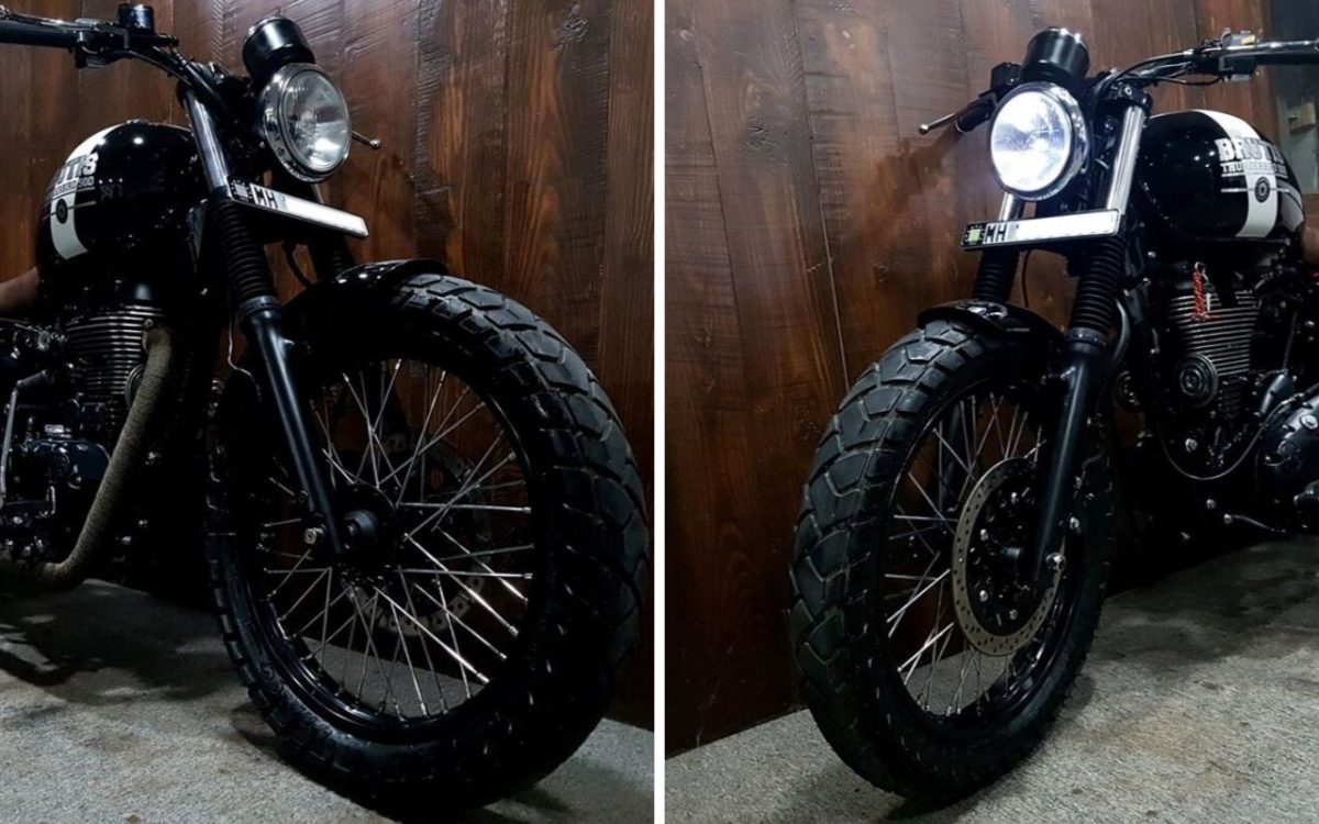 Royal Enfield Meteor 350 Modified Bobber With Single Seat - Looks Dope