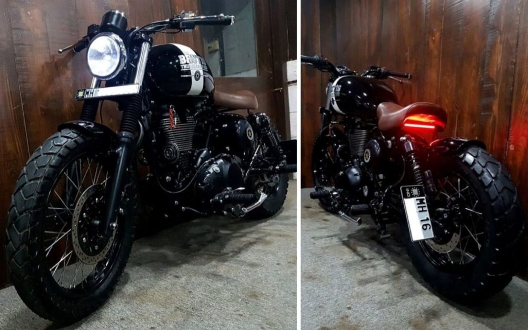 This Custom Royal Enfield Looks Dope With The All-Black Treatment