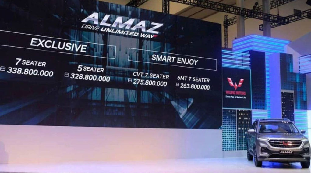 wuling almaz launched, price, specs, features