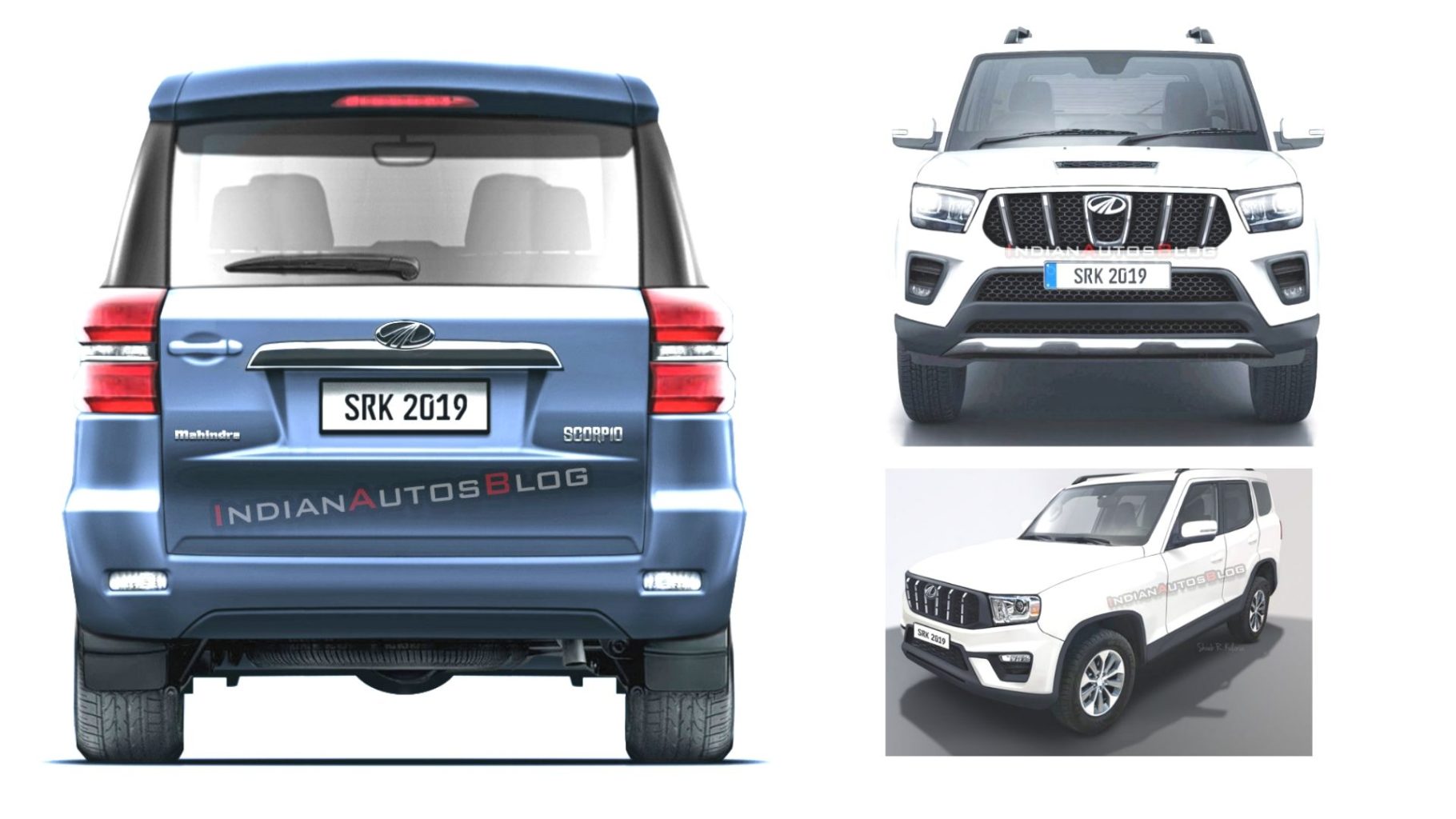 Upcoming 2020 Mahindra Scorpio S Rear End Rendered Featuring