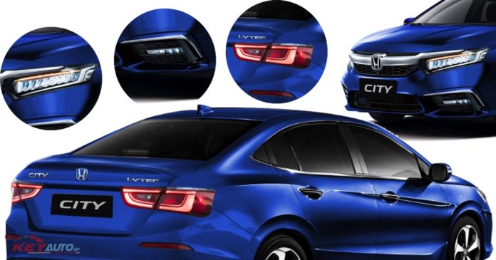 New Rendering Of Upcoming 2020 Honda City Out, Based On Spyshot