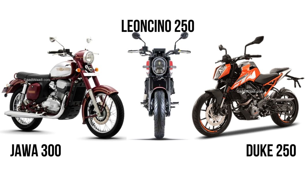 Benelli Leoncino 250 Vs Jawa 300 Vs Ktm 250 Duke Spec