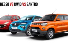 Maruti S-Presso vs Kwid Facelift vs Hyundai Santro