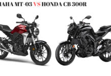 Yamaha MT-03 VS HONDA CB 300R