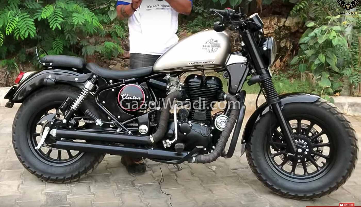 Royal Enfield Electra 350 Customised Into A Bobber Looks Astounding
