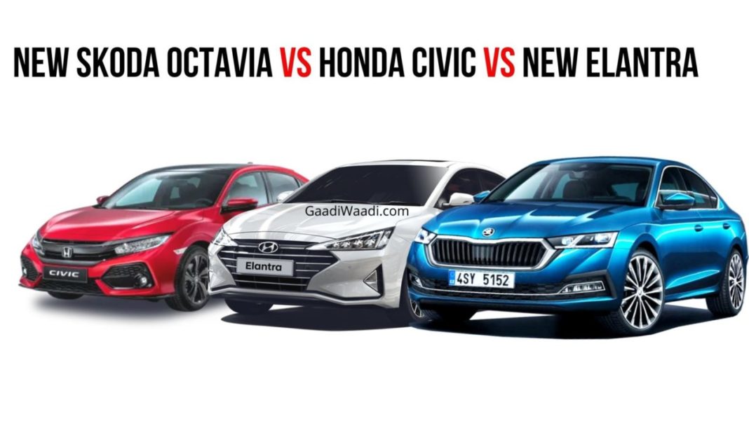 New Skoda Octavia Vs Honda Civic Vs New Elantra