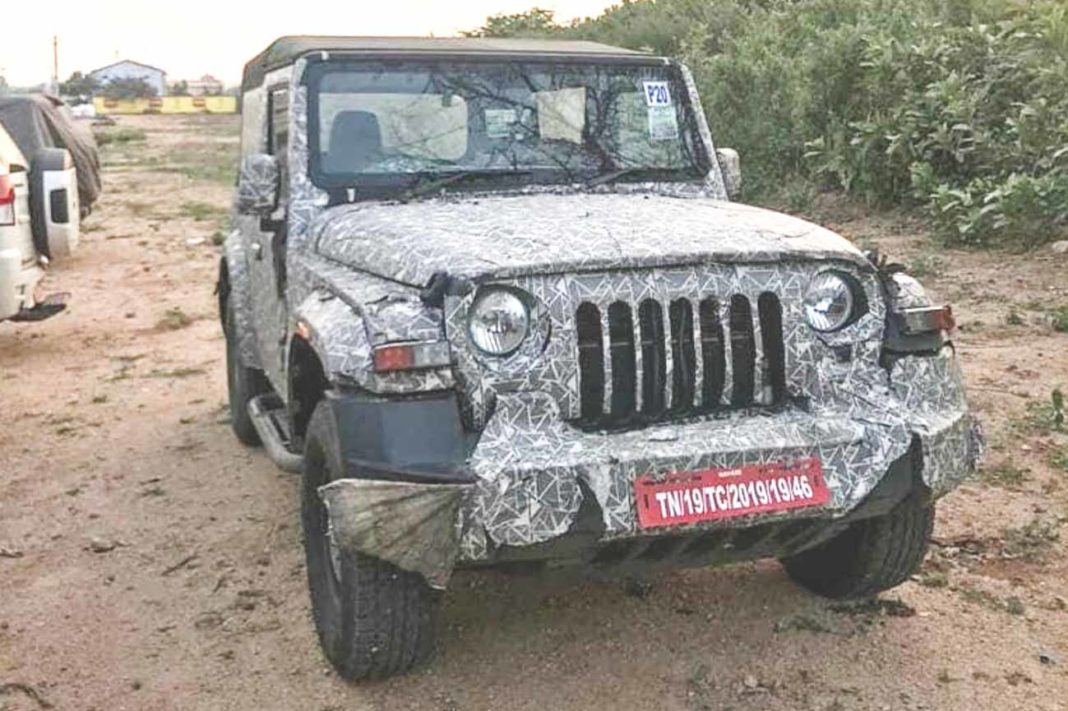 2020 Mahindra Thar Interior Spied With Plenty Of Updates Launch Soon