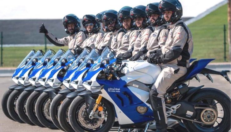 Abu Dhabi Police Fleet Gets 8 Units Of Ducati Panigale V4 R Superbike-1