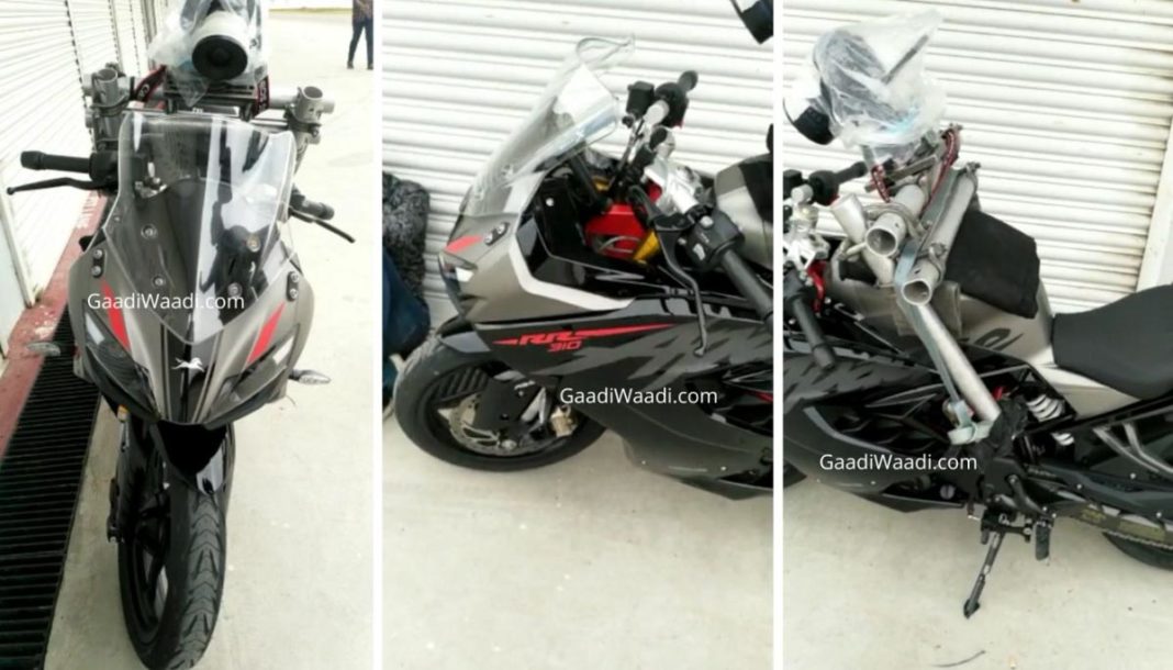 Bs6 Tvs Apache Rr310 Spied Undisguised With Tft Screen New Colour
