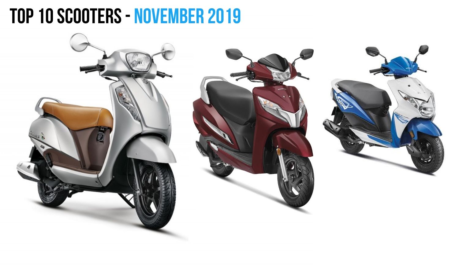 Top 10 Scooters In Nov 2019 Honda Activa Dio Suzuki Access In