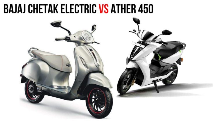 Ather 450 VS Bajaj Chetak Electric - Specs Comparison