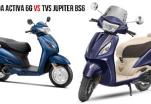 Honda activa 6g vs TVS Jupiter BS6