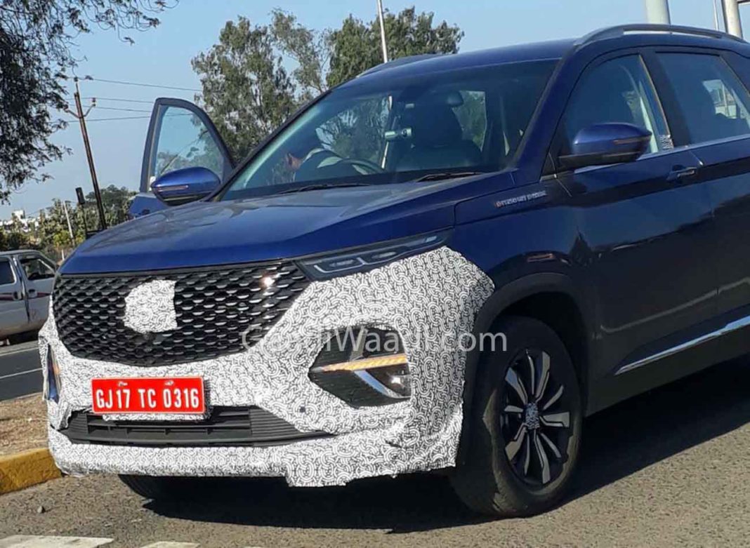 MG Hector Plus Spied