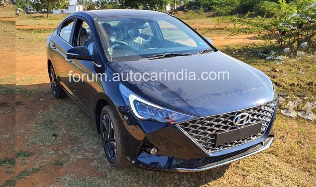 2020 Hyundai Verna Facelift Spied Undisguised In India Launch