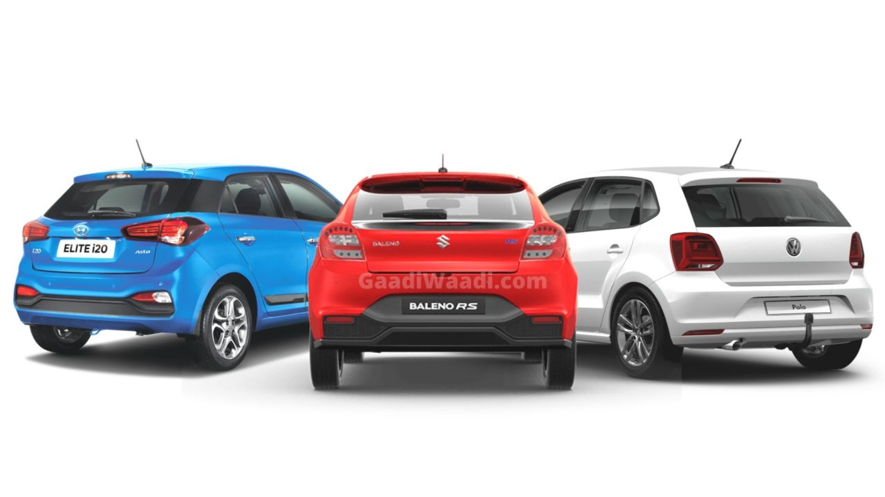 Premium Hatchback Petrol Vs Diesel Sales - Baleno, i20, Polo, Jazz rear