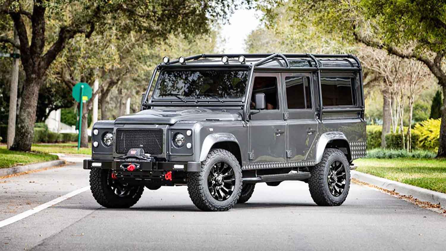 This Restored Land Rover Defender Is Powered By Tesla's