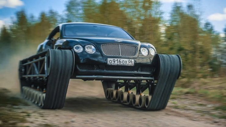 Bentley Continental GT With Tank Tracks