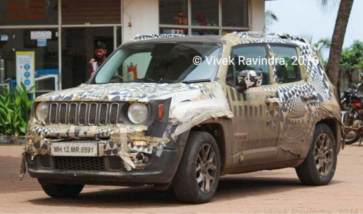 Jeep Renegade (Creta/Seltos Rival) Spied On Test In India