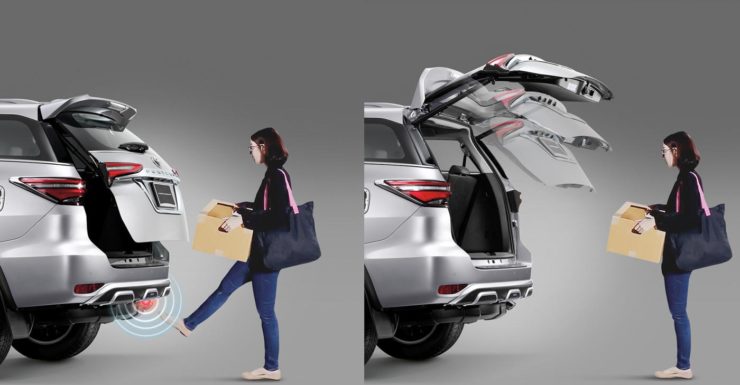 2021 Toyota Fortuner gesture operated tailgate
