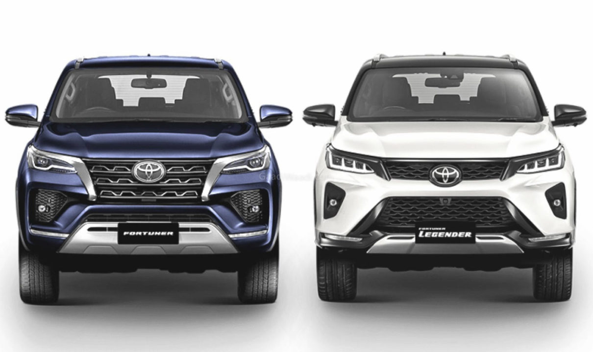 2021 Toyota Fortuner Legender vs Standard Fortuner Facelift - Comparison
