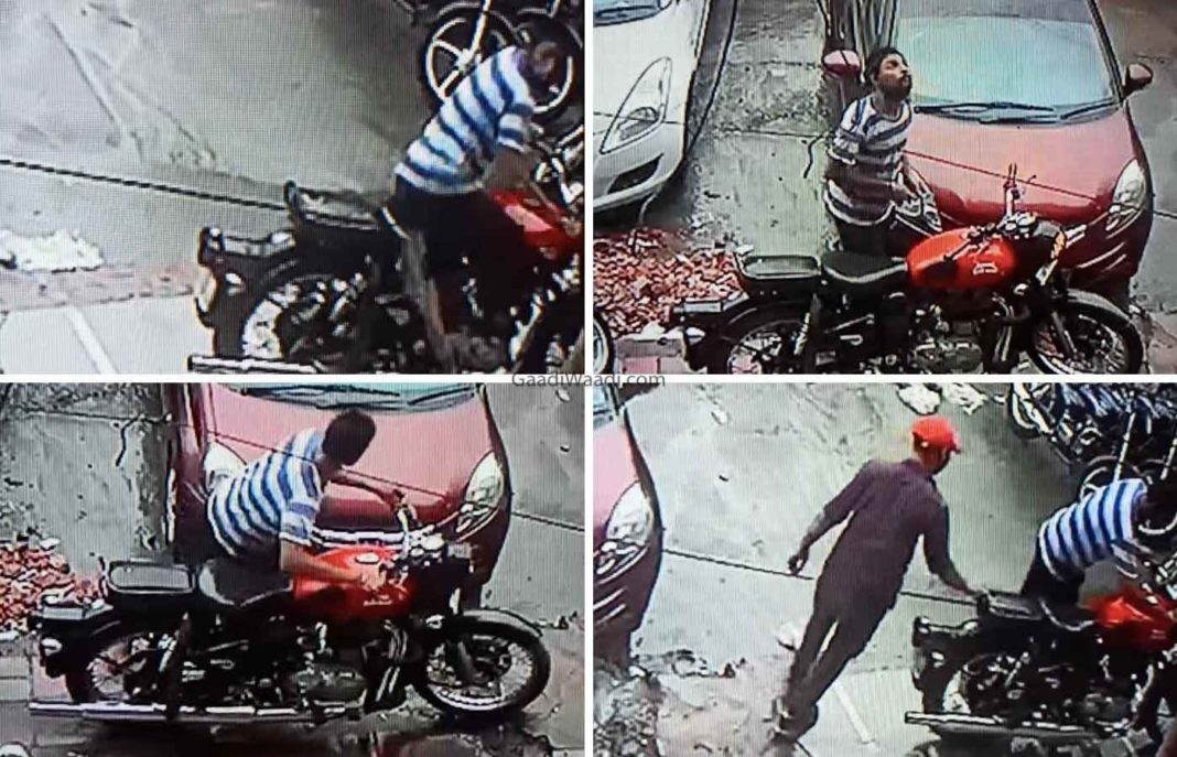 Failed Robbery Attempt On Royal Enfield Classic 350-1