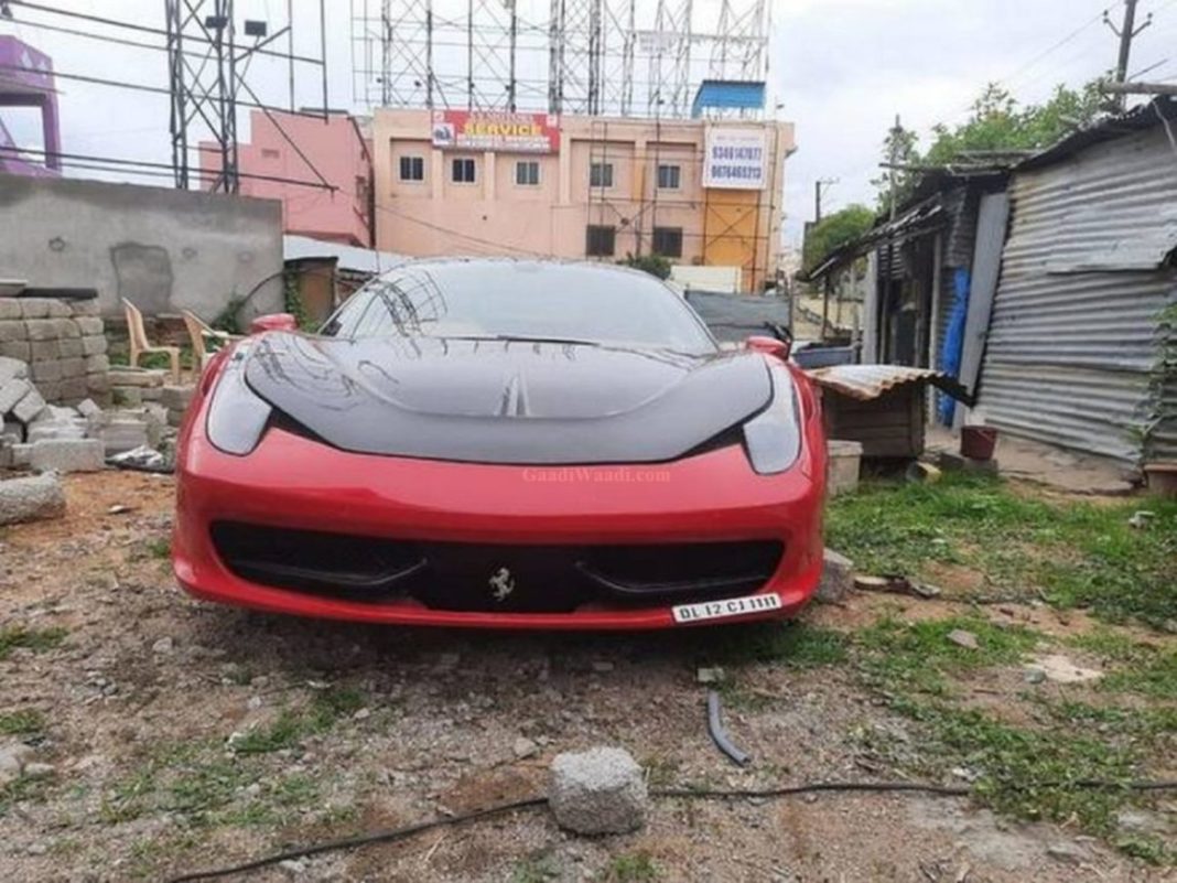 Second Hand Ferrari 458 stolen in Hyderabad
