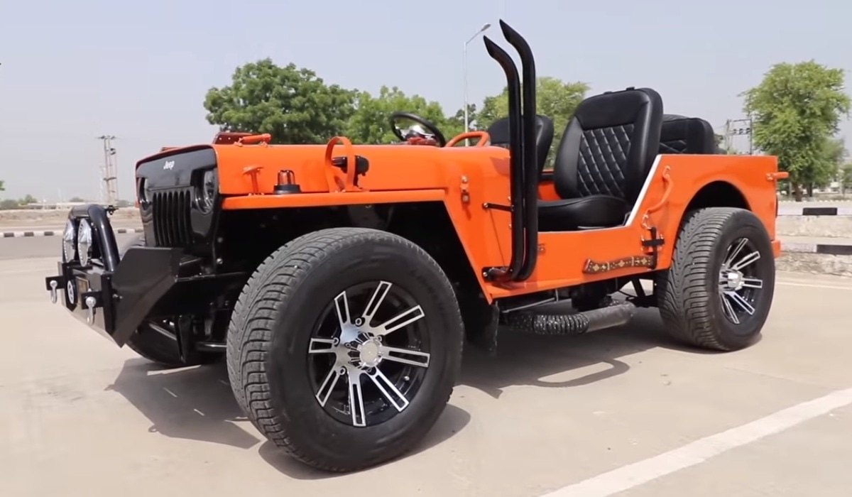 This Custom Low Rider Jeep Has A Bolero Engine Underneath – Video