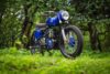 modified Royal Enfield Bullet diesel front three quarter