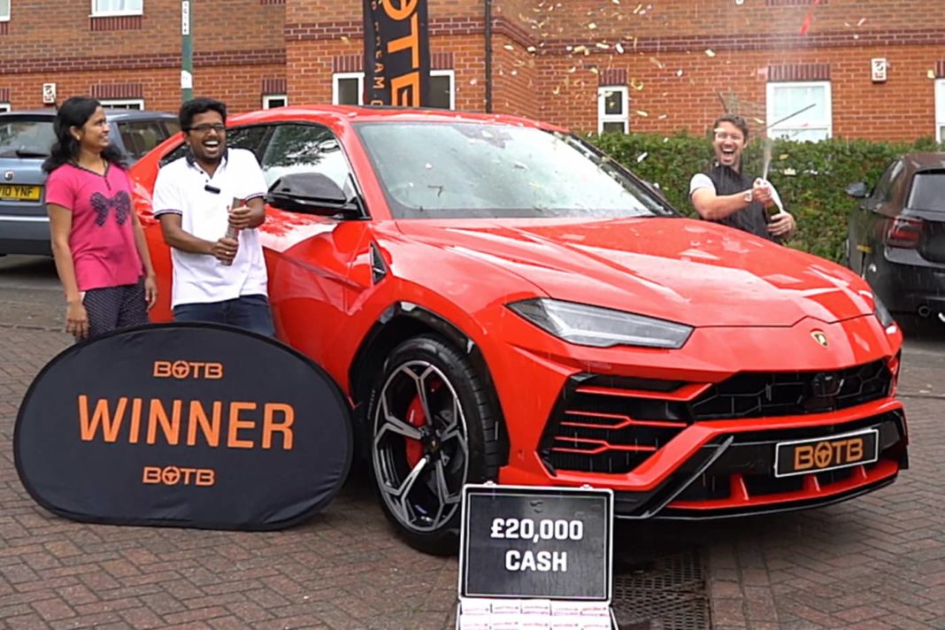 Shibu Paul Lamborghini Urus engineer wins lucky draw