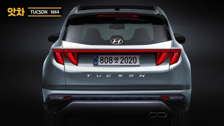 2021 Hyundai Tucson Rendering rear profile