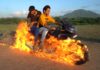 Ghost Rider Pulsar 220 stunt