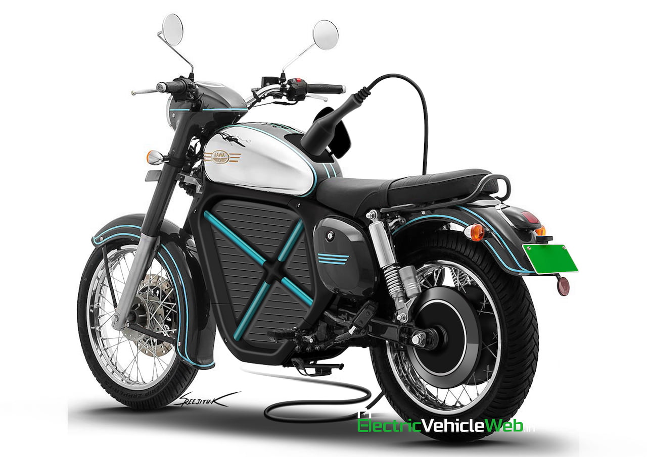 Upcoming Jawa Electric Motorcycle Imagined Digitally