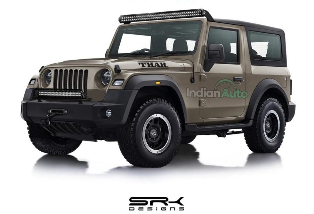 Mahindra Thar Rendering Jeep Grille