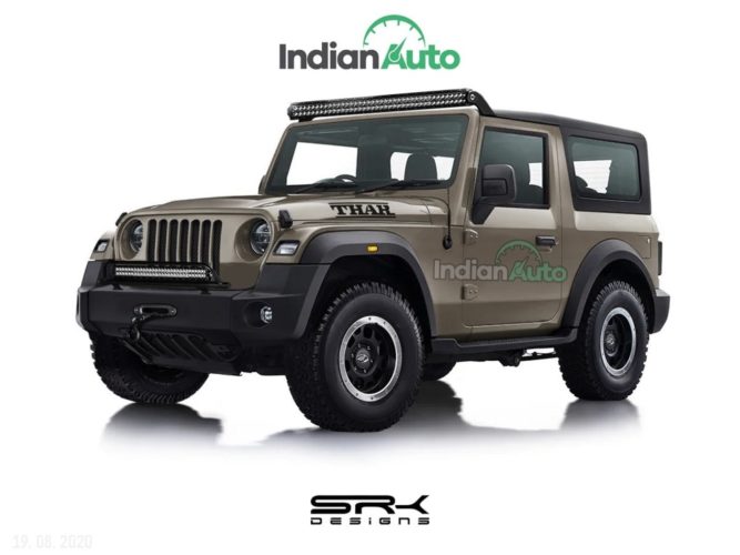 Mahindra Thar Rendering Jeep Grille 2