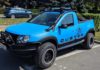 Renault Duster pickup truck modified front three quarter