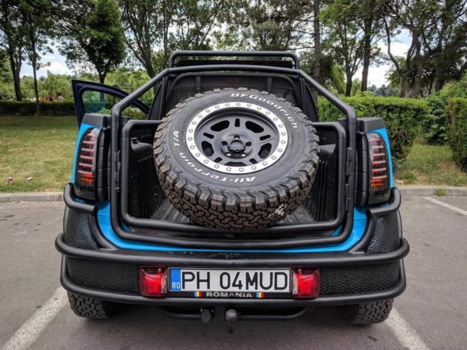 Renault Duster pickup truck modified rear