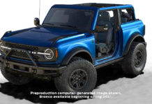 2021 Ford Bronco first edition lightning blue