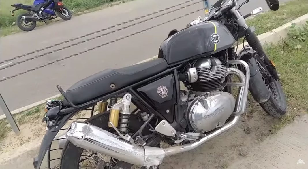 Royal Enfield GT650 Accident