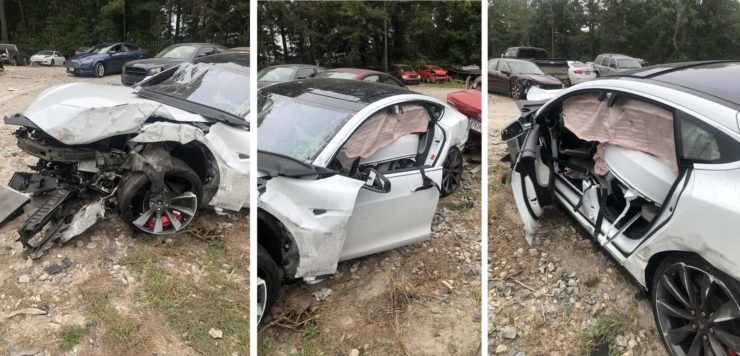 Tesla Model 3 Accident driver safe