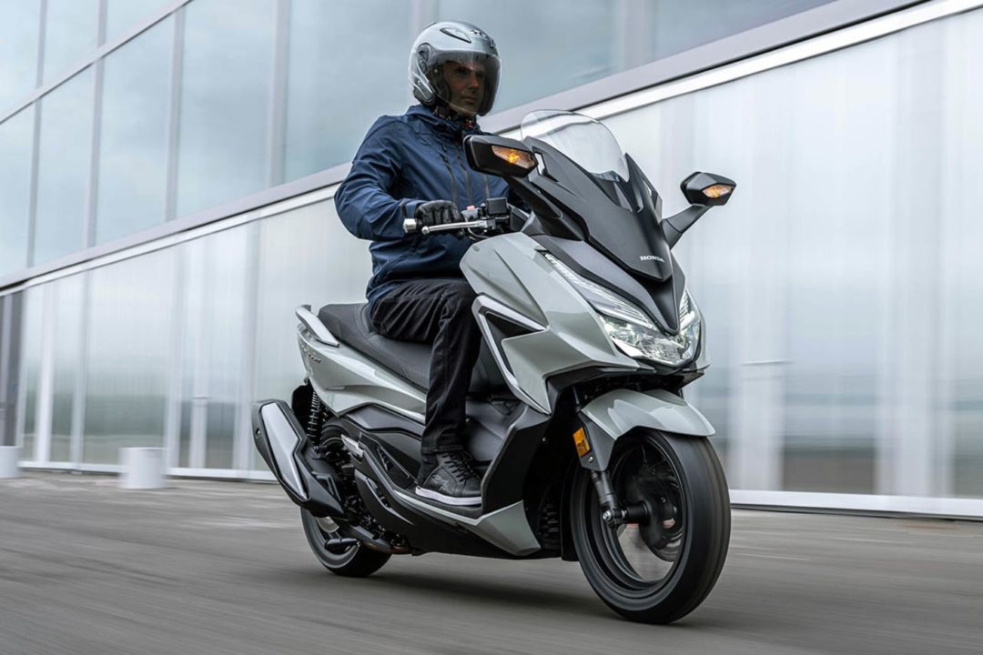 2021 Honda Forza 350 and 125 maxi scooters