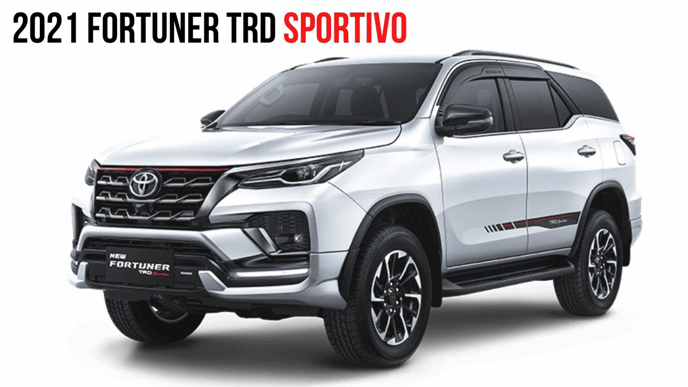 2021 Toyota Fortuner Facelift Gets TRD Sportivo Trim With Visual Changes