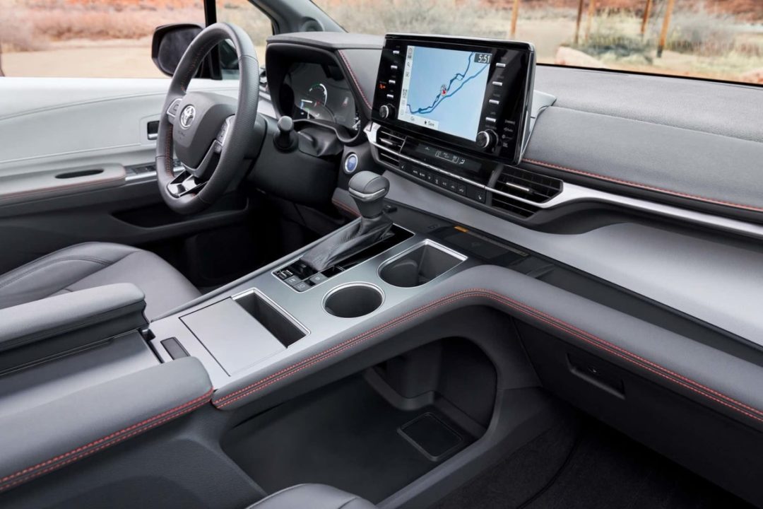 2021 Toyota Sienna hybrid interior dashboard