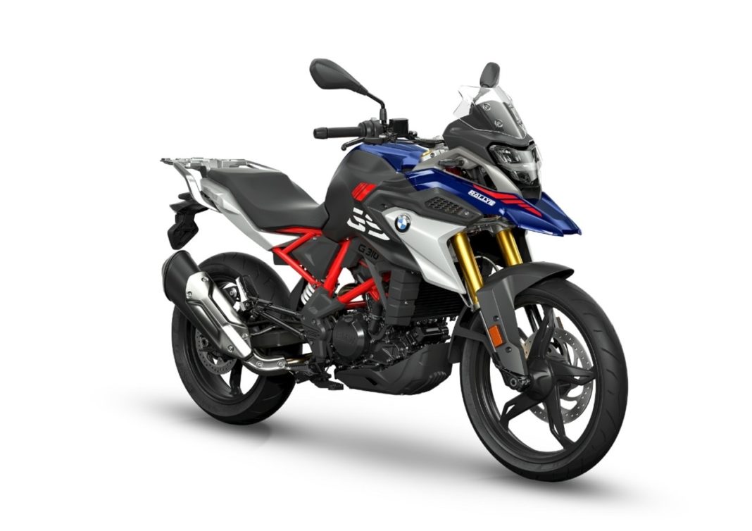 BMW G310 GS BS6 front three quarter view