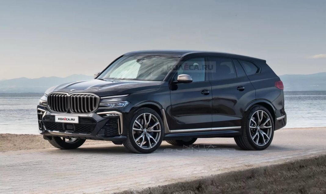 BMW X8 rendering front angle