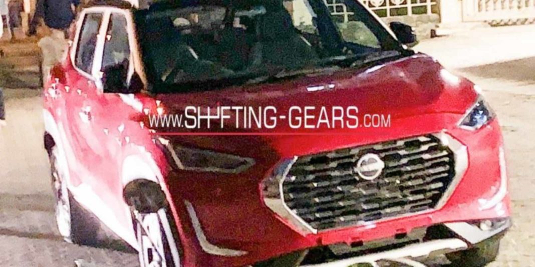 Nissan Magnite compact suv spied 1