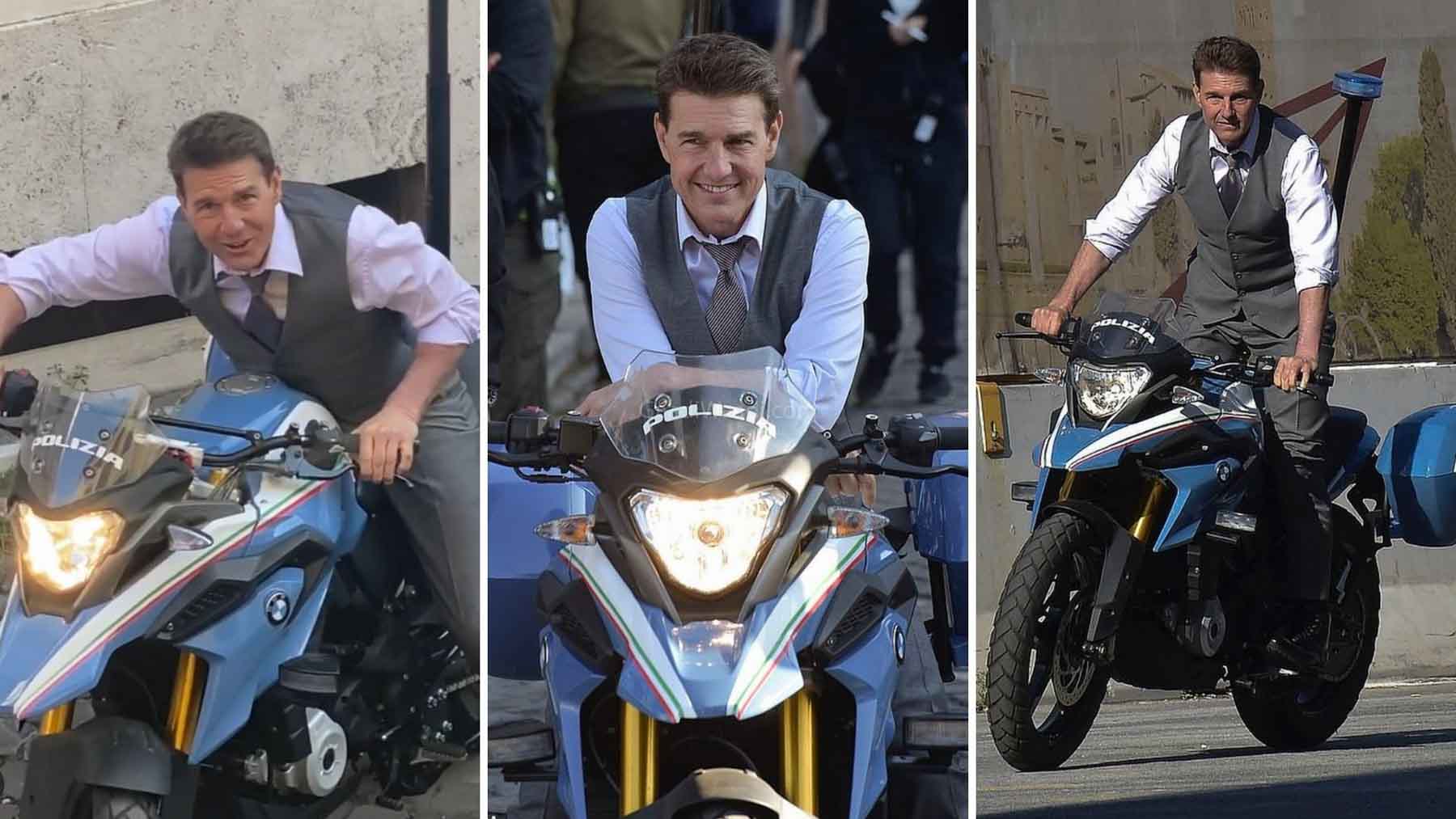 Tom Cruise Spotted Riding Bmw G310 Gs For Mission Impossible 7