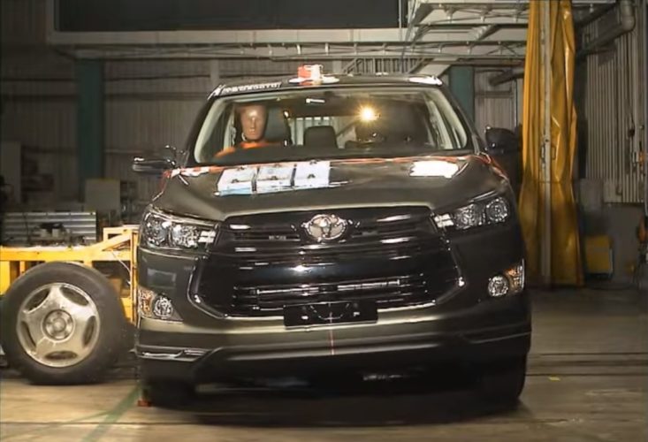 Toyota Innova Crysta facelift ASEAN NCAP crash test