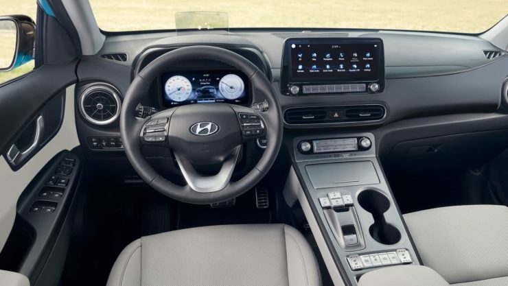 Hyundai Kona EV facelift dashboard