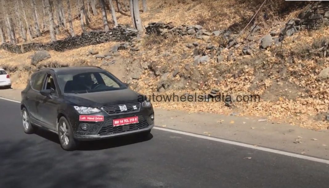 Seat Arona spied in India