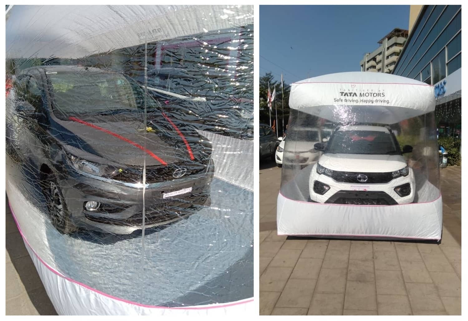 Tata schützt Neuwagen mit Safety-Bubble vor Corona